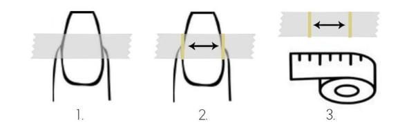 Nail Measuring Guide ​